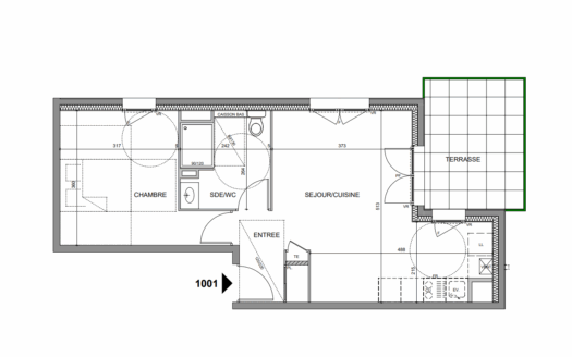 Appartement 2 pièces de 44m² à Thonon-les-Bains