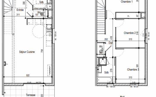 Maison/villa 4 pièces de 99m²  à Décines-Charpieu